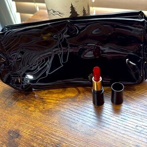 Lancôme mini Red (196) Lipstick with Black Case